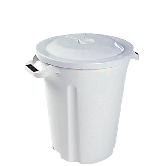 LIXEIRA BRANCA COM TAMPA 35L PLASVALE