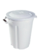 LIXEIRA BRANCA COM TAMPA 35L PLASVALE