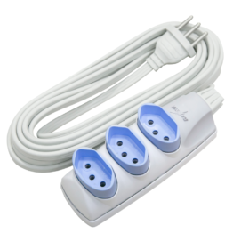 EXTENSÃO ELÉTRICA 5 METROS 2P+T (3 X 0,75MM²) DANEVA