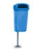 LIXEIRA PAPELEIRA DINA 50L (20KG) AZUL CONTEMAR