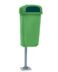 LIXEIRA PAPELEIRA DINA 50L (20KG) VERDE CONTEMAR
