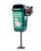 CONJUNTO DISPENSADOR LIXEIRA PARA SACOS HIGIÊNICOS DE DEJETOS PETS