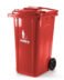 CONTENTOR 240L EURO VERMELHO NOBRE